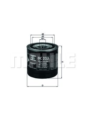 OC223 KNECHT Масляный фильтр для RENAULT 25