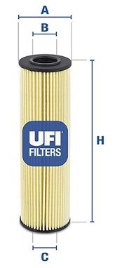 2505000 UFI Масляный фильтр для MERCEDES BENZ SLK