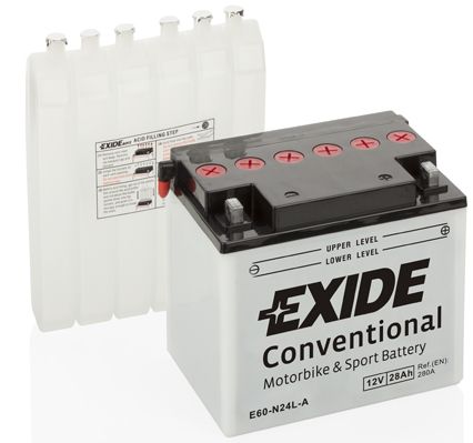 EXI E60-N24L-A EXIDE Акумулятор EXIDE Стандарт [12B] 28 Ah/  184x124x169 (ДхШхВ) CCA 300 купить дешево