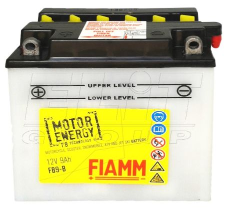FB9-B FIAMM 12V,9Ah,д. 135, ш. 75, в.140, объем 0,6, вес 3,1 кг,CCA(-18C):100,электролит в к-те купити дешево