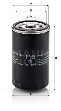 MFW7191 MANN Масляный фильтр для MG METRO