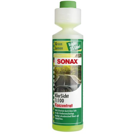 SNX 386141 SONAX Летний стеклоомыватель SONAX (концентрат - 1:100 ) / Green Lemon / 250 мл. / купити дешево