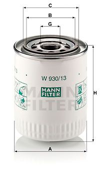 MFW93013 MANN Масляный фильтр для JAGUAR VANDEN