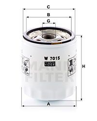 MFW7015 MANN Масляный фильтр для JAGUAR F-PACE